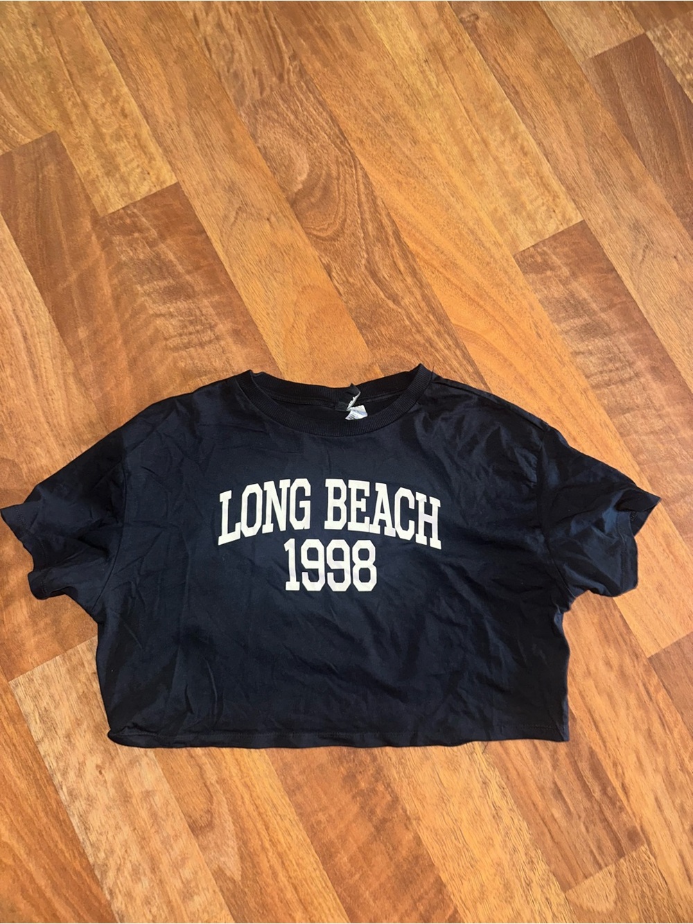 H&M Black "Long Beach 1998" Graphic Tee
